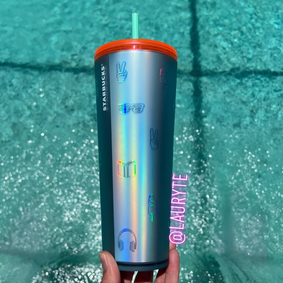 Starbucks 2022 Back to School Blue Soft Touch Icon Tumbler - Picture 2 of 9